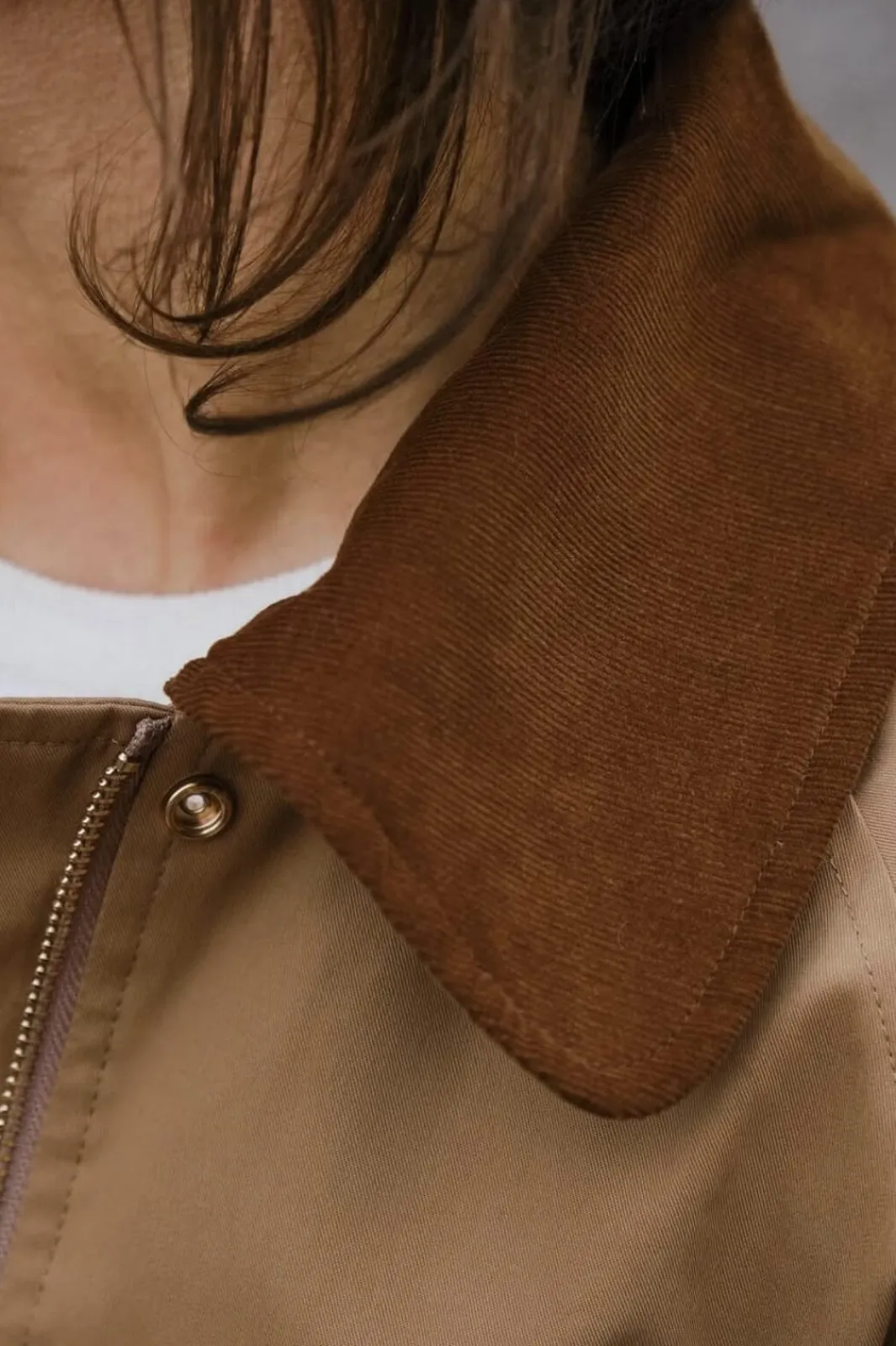 Neo Noir Anastacia Cord Jacket 162515 Dark Tan