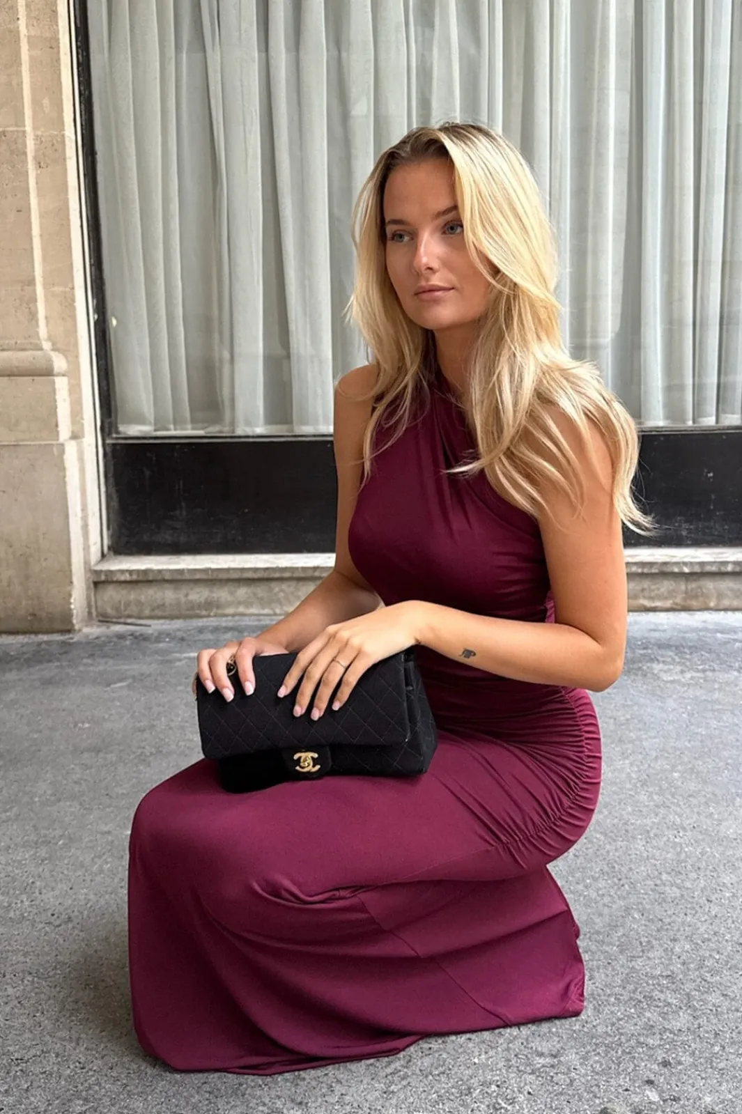 Best BYIC Andreaic Maxi Dress A23768 Bordeaux