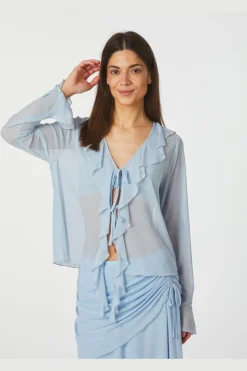 Best Neo Noir Anika Mesh Blouse 165644 145