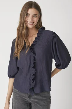 Outlet Co´Couture Anikacc Frill Ss Shirt 35905 120