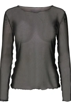 Outlet Amazing Basic Anna-Mesh-Top Black