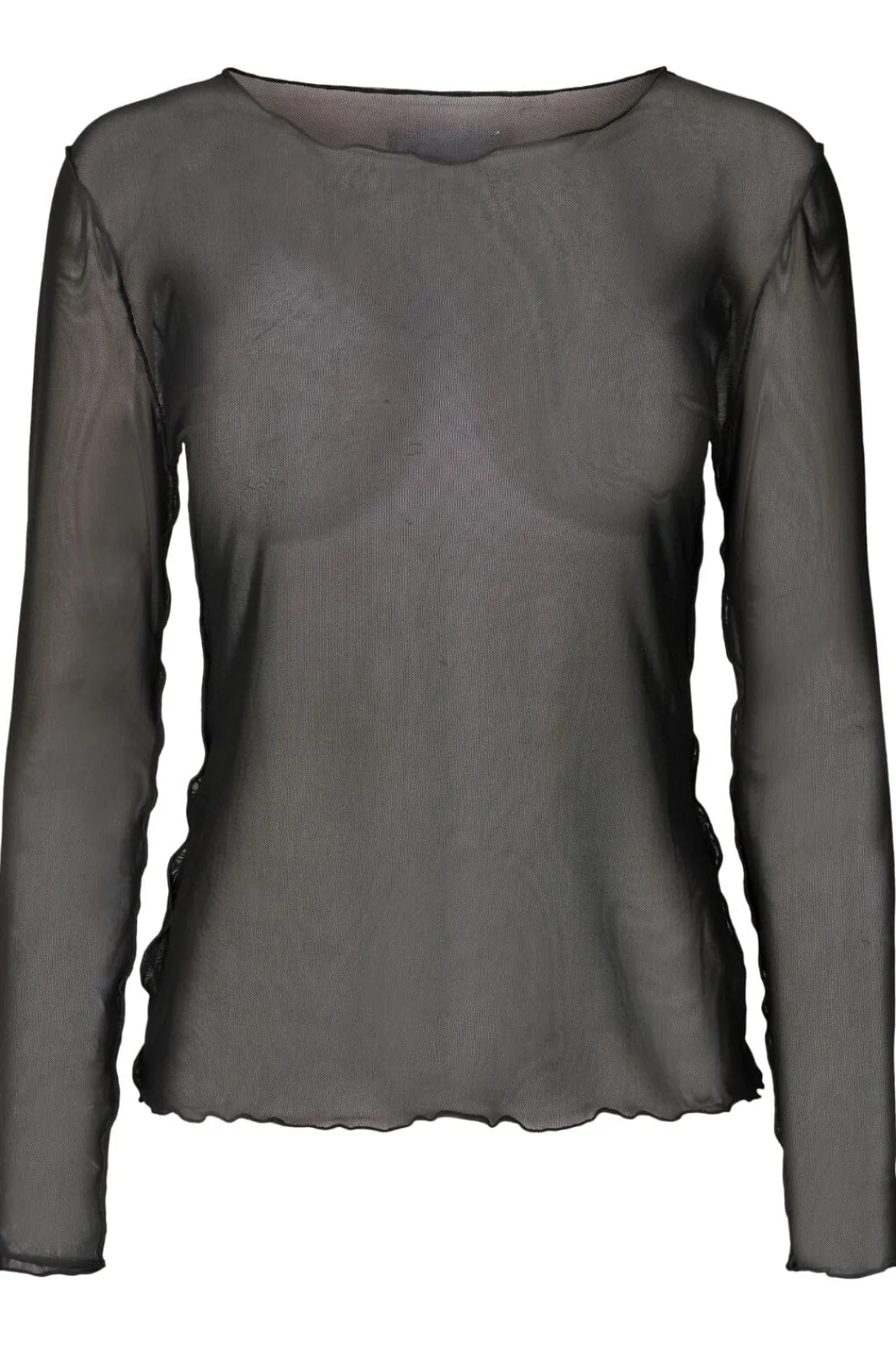 Outlet Amazing Basic Anna-Mesh-Top Black