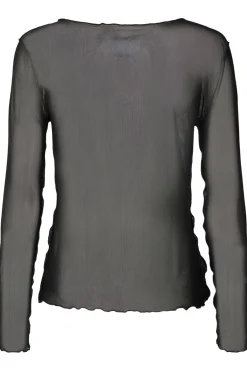 Outlet Amazing Basic Anna-Mesh-Top Black