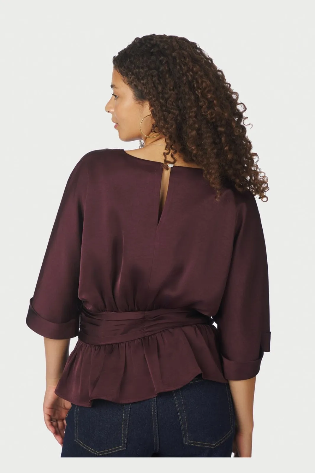 Sale Neo Noir Annegret Heavy Sateen Blouse 166830 174