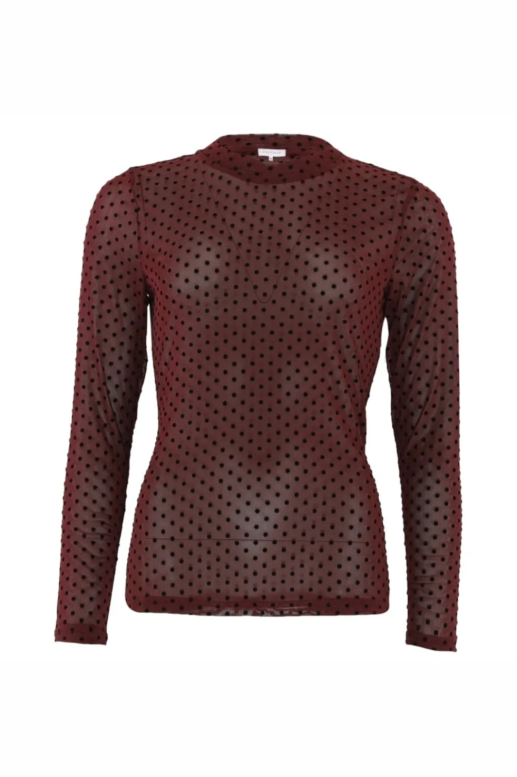 New Continue Annie Mesh Dott 15067 Bordaux Dot