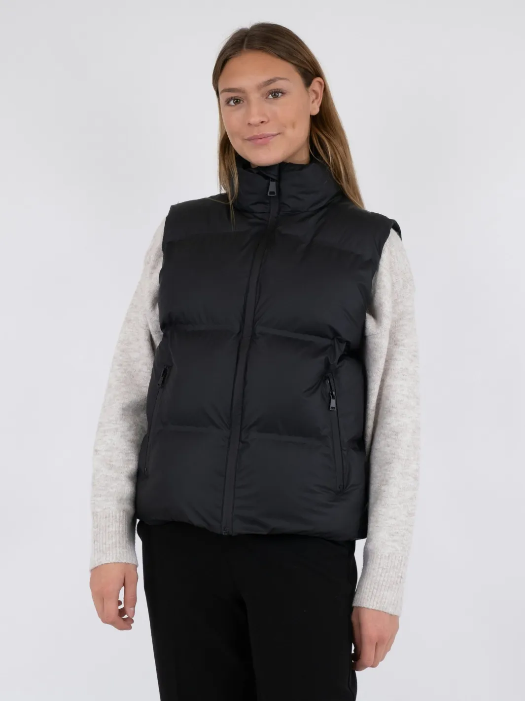 New Neo Noir Annike C Puffer Waistcoat Black