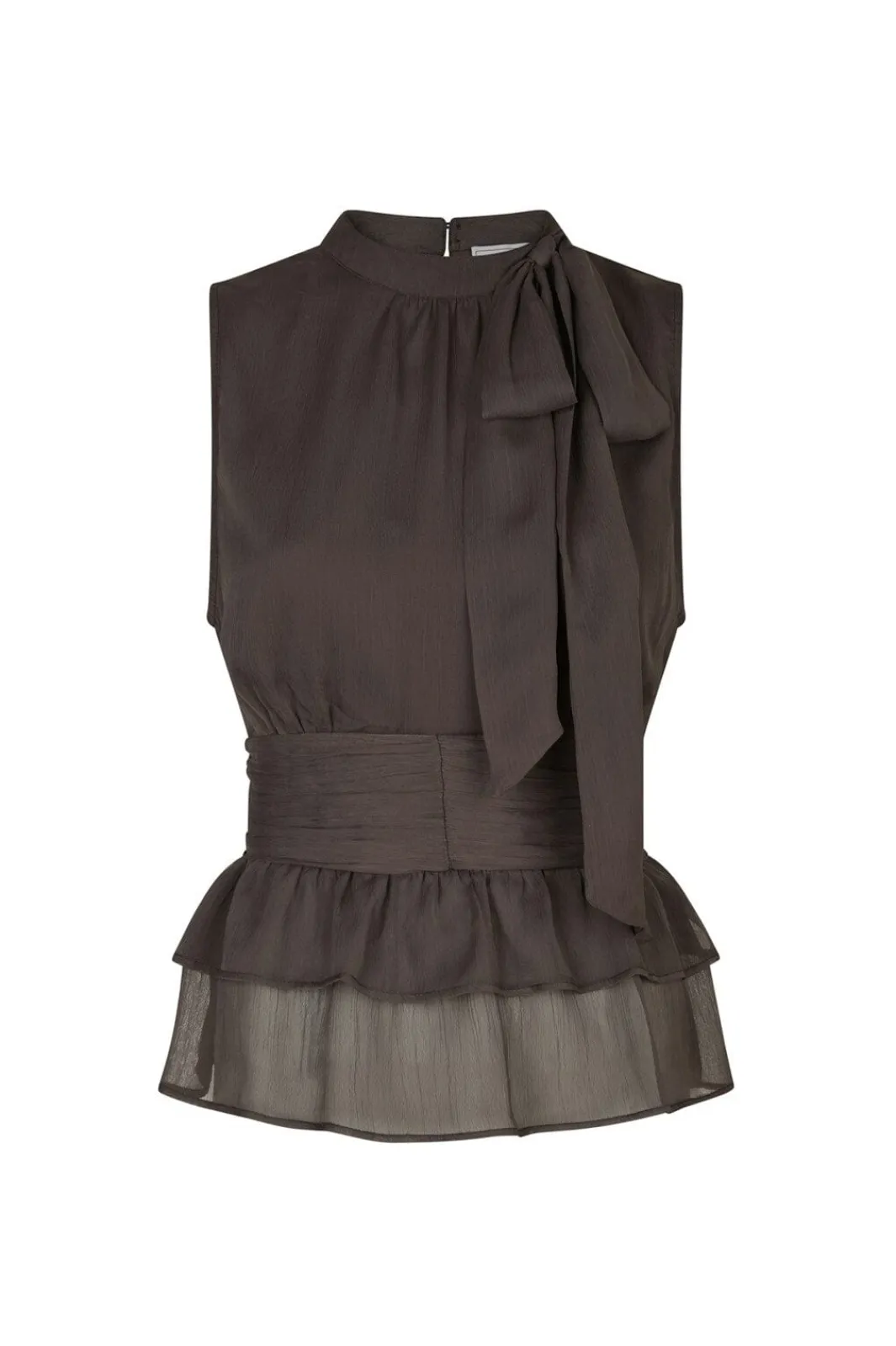 Outlet Neo Noir Ansol Solid Chiffon Top 166671 676