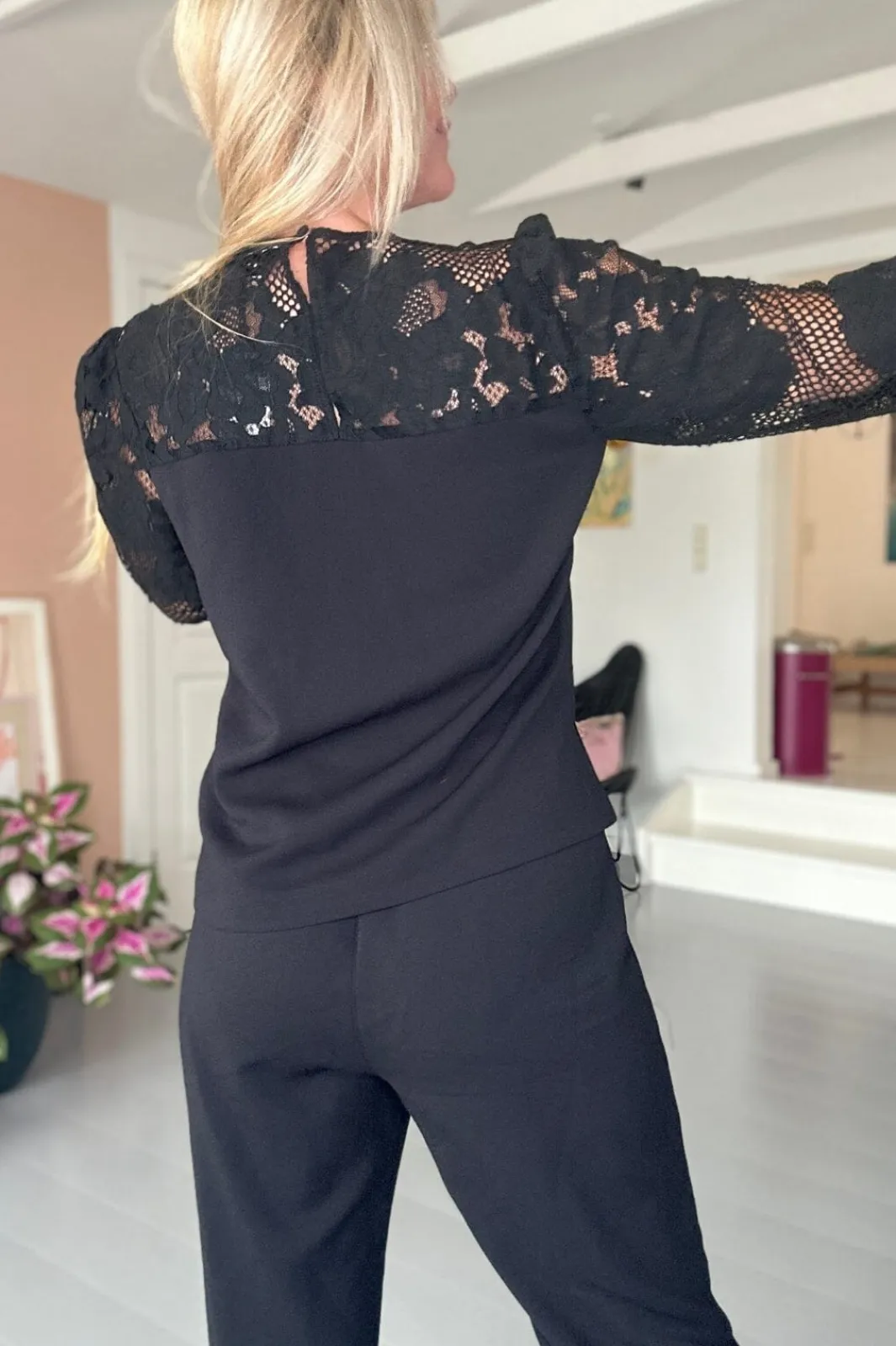 Neo Noir Antonia Crepe Jumpsuit Black