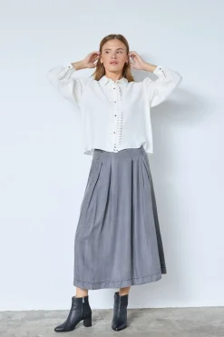 Hot Co´Couture Anyacc Denim Pleat Skirt 34181 139