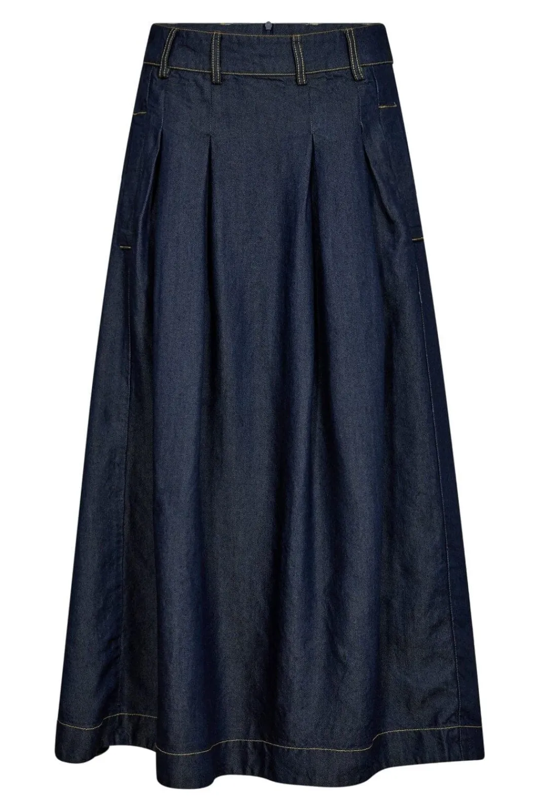 Online Co´Couture Anyacc Denim Pleat Skirt 34181 555