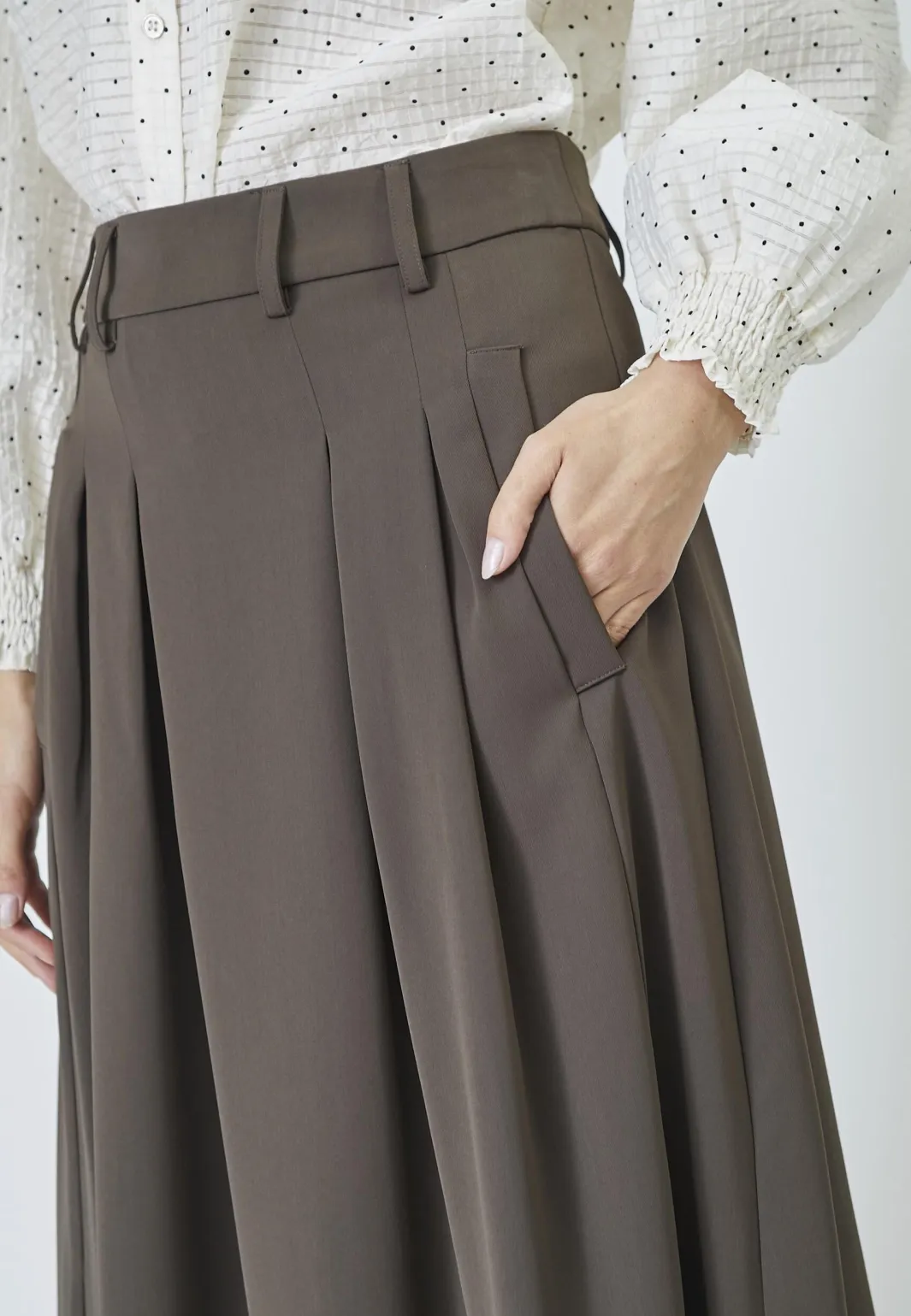 Outlet Co´Couture Anyacc Pleat Skirt 34178 83 Mocca