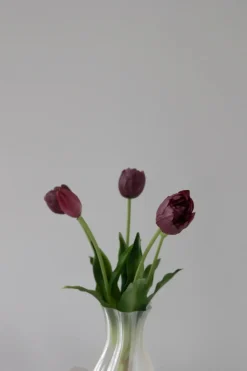 Outlet Bloom Objects Artificial Layered Tulips 02-175 Bordeaux