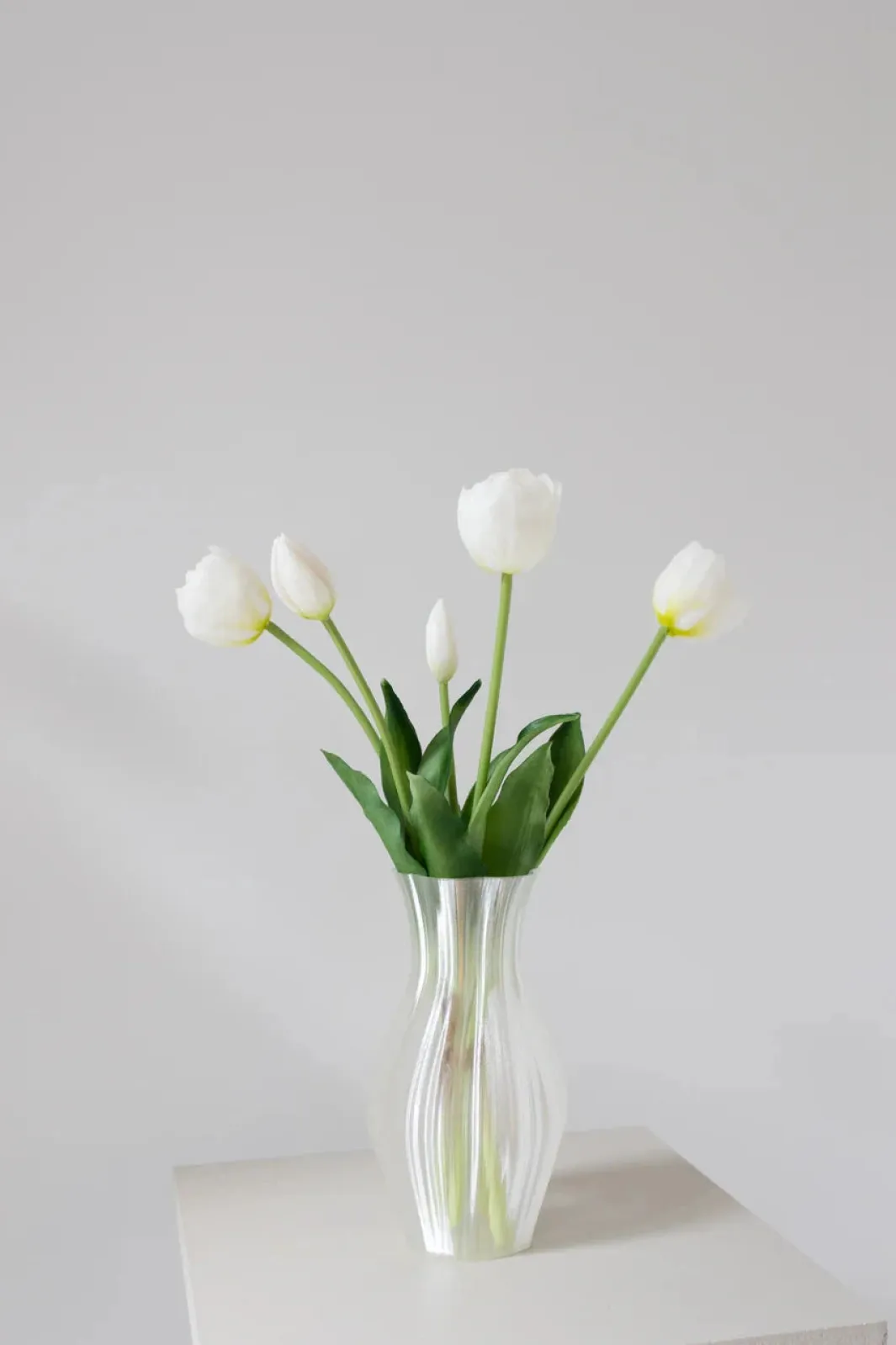 Best Bloom Objects Artificial Layered Tulips 02-174 White