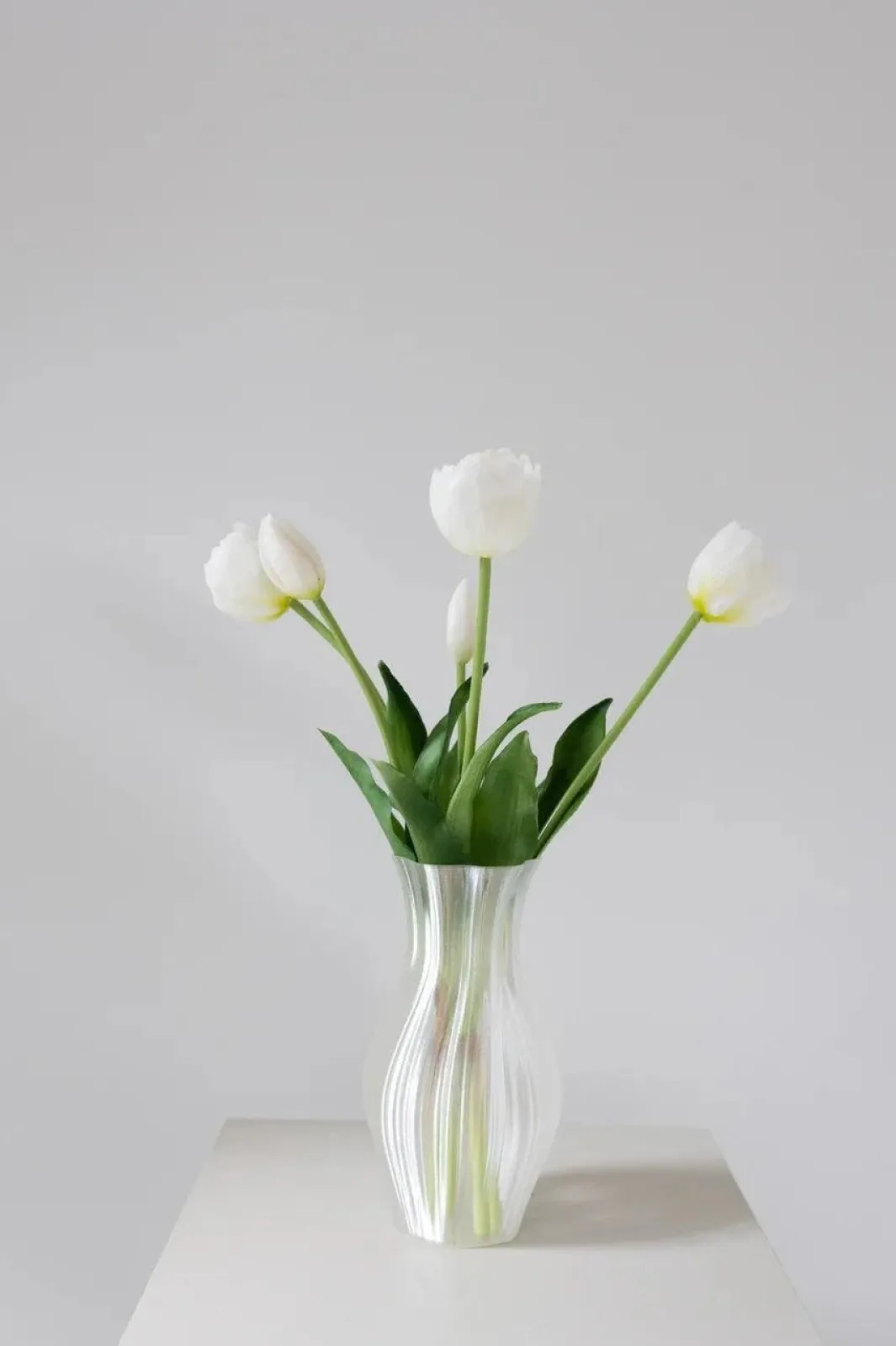 Best Bloom Objects Artificial Layered Tulips 02-174 White