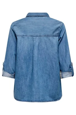 Clearance Only Asmin Shirt L/S Akm 4888010 Medium Blue Denim