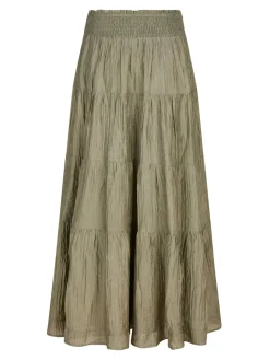 Hot Neo Noir Asta Crepe Skirt 164387 Smoke Green