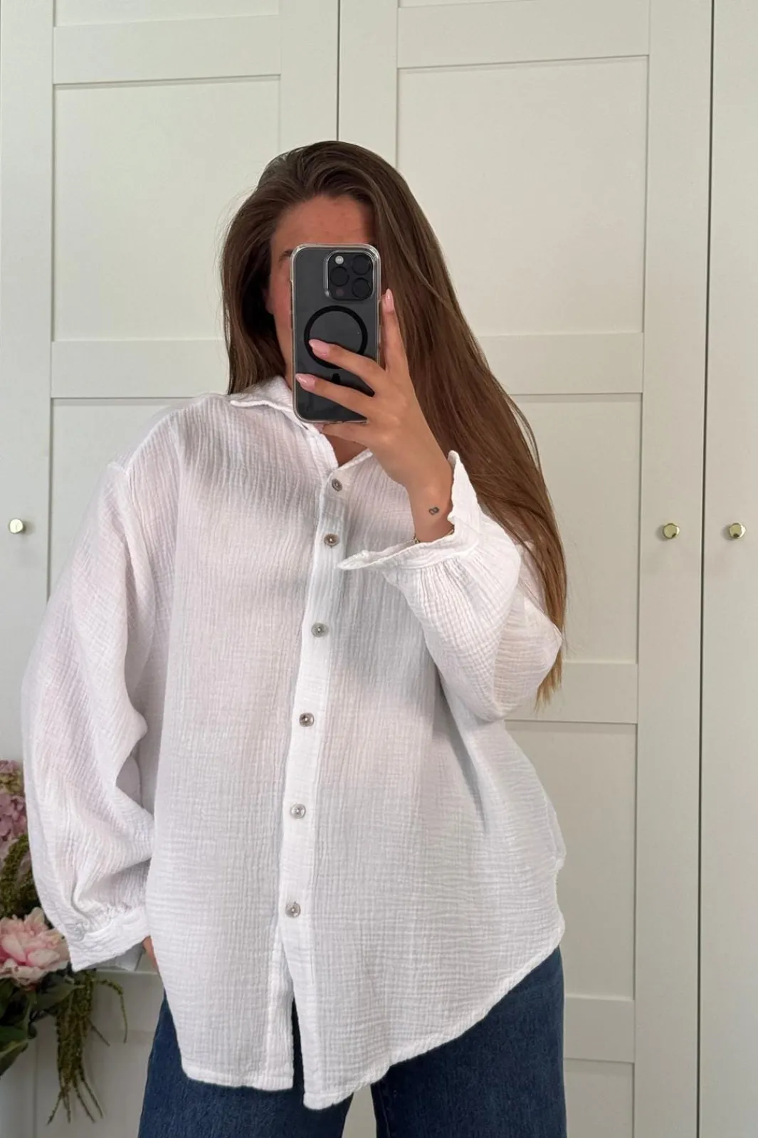A-bee Asta Shirt Skjorte White