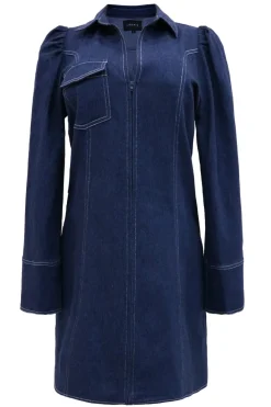 New Liberte Asta-V-Neck Dress Blue Denim