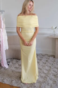 Discount BYIC Athenaic Maxi Dress A23945 Yellow