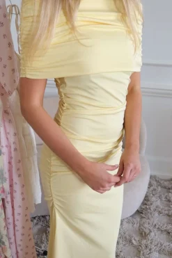 Discount BYIC Athenaic Maxi Dress A23945 Yellow