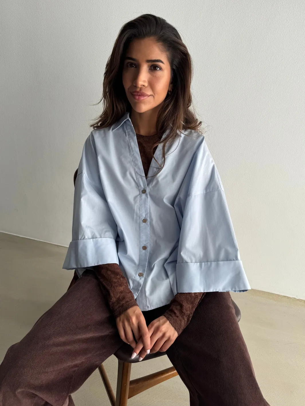 Online Continue Augusta Shirt 14985 Light Blue