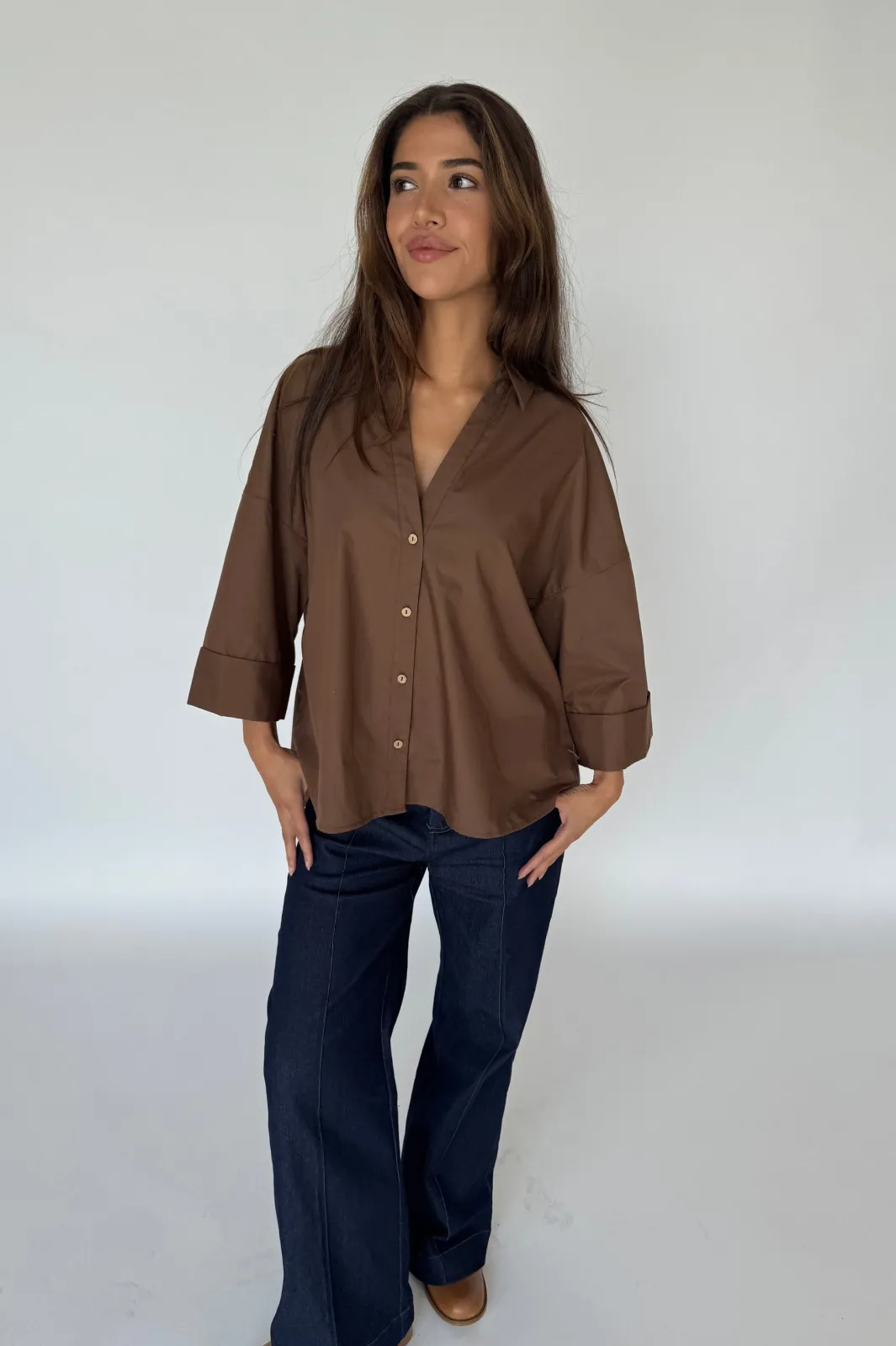 Hot Continue Augusta Shirt 14985 Dark Brown