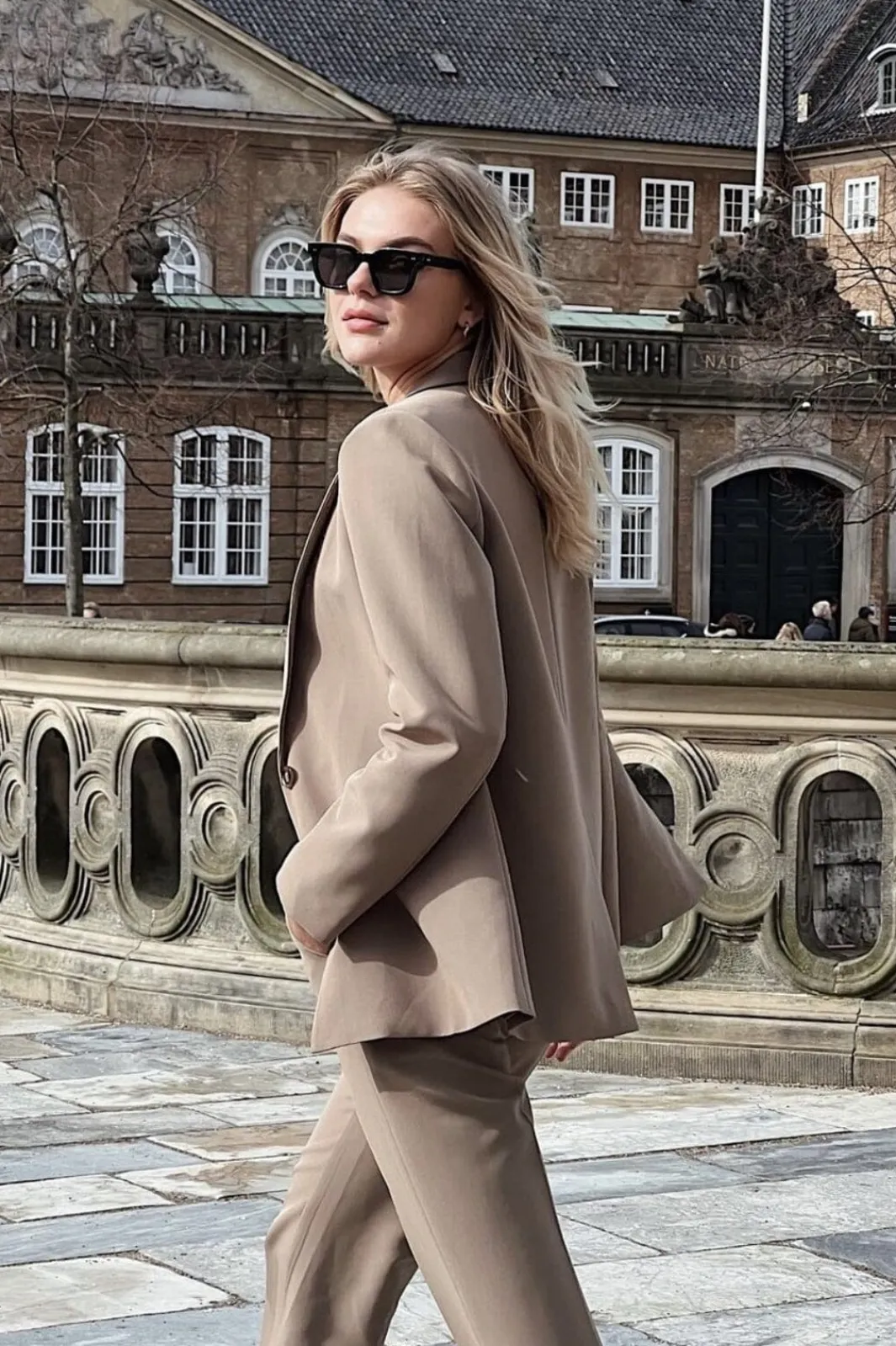New Neo Noir Avery Suit Blazer Dusty Brown
