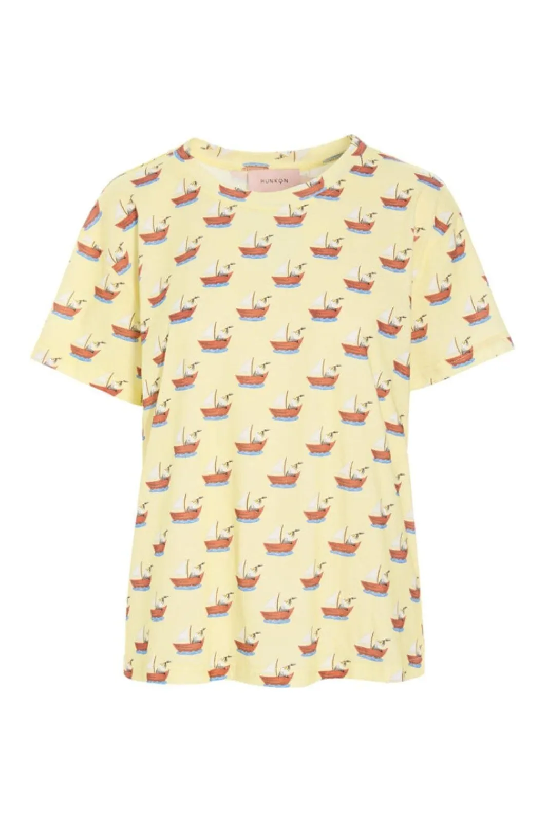Discount Hunkøn Azura T-Shirt 26012 Yellow Boat