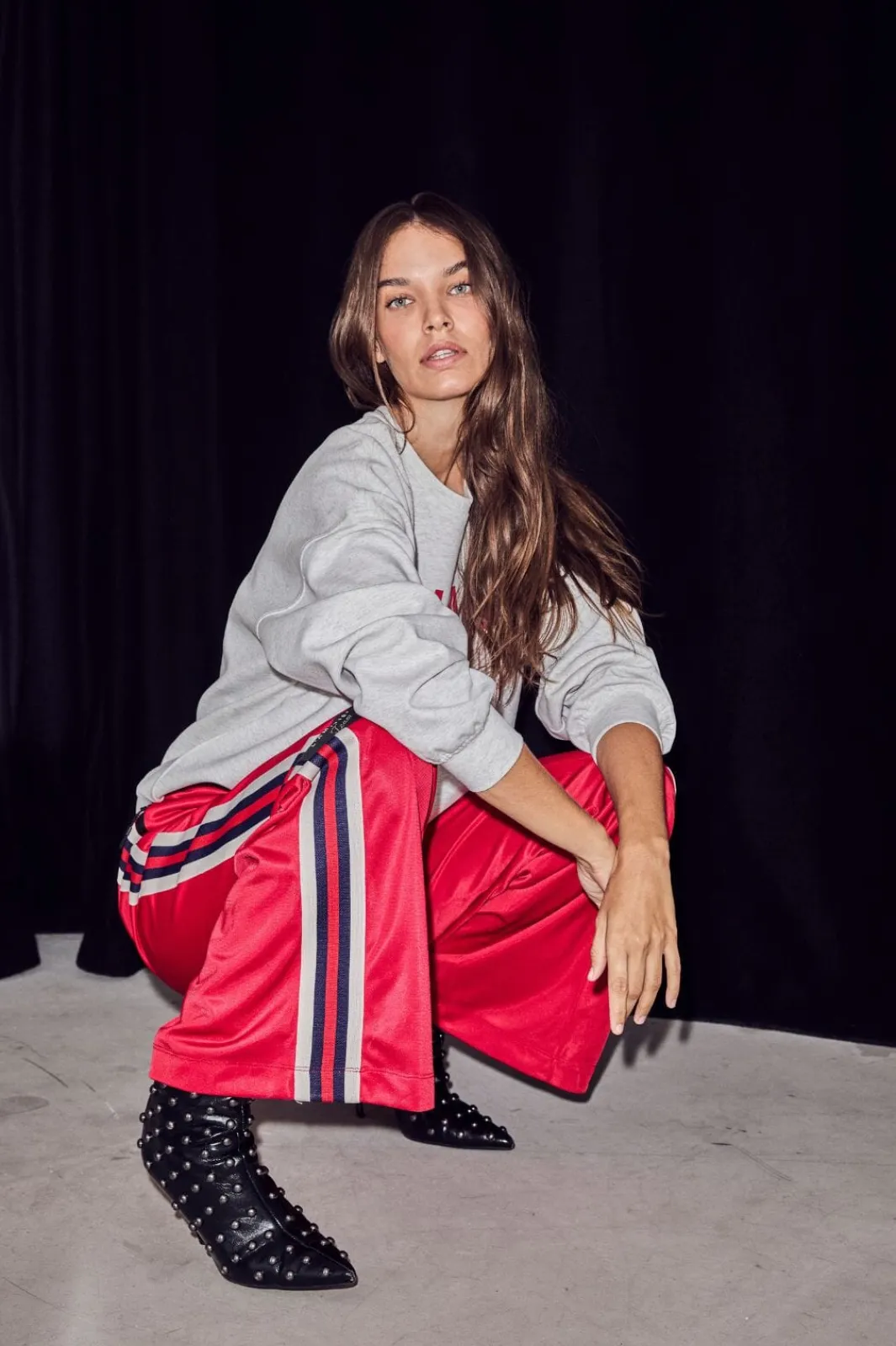 Best Haute L'Amitié Baggy Rn Track Pants HL10481 Red