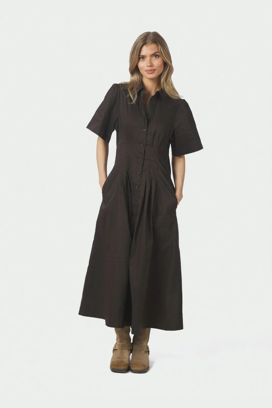Neo Noir Baia Poplin Dress 165343 584