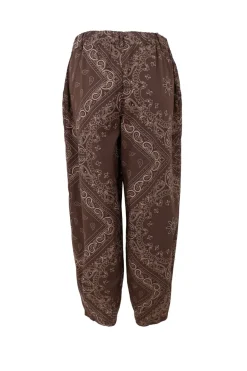 New Black Colour Bcabbie Barrel Pant 40977 Coffee Paisley