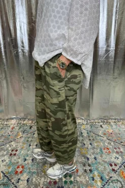 Sale Black Colour Bcabbie Barrel Pant 40977 Camouflage