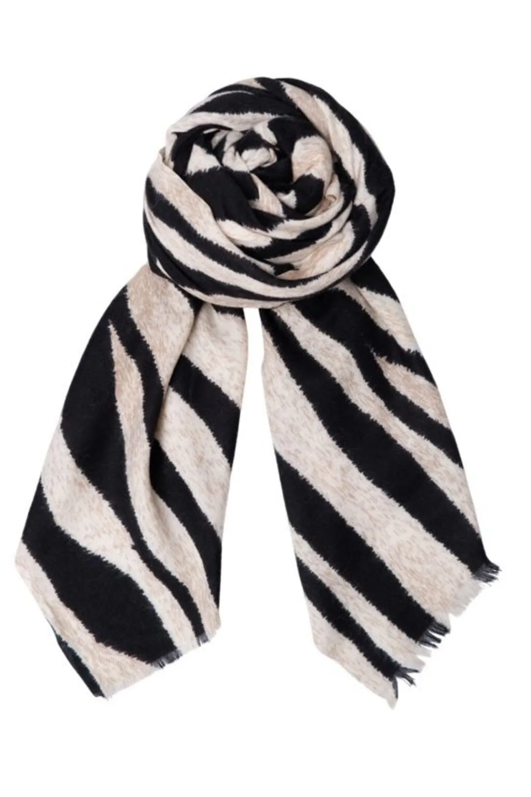 Sale Black Colour Bcalvida Winter Scarf 208413 Creme