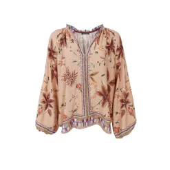 Clearance Black Colour Bcart Crepe Blouse 41030 Lt. Nougat