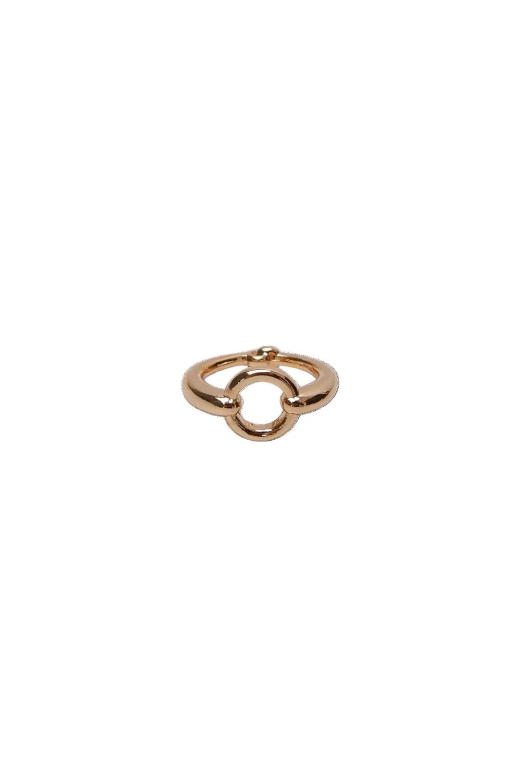 Hot Black Colour Bcash Mini Scarf Ring 4498 Gold Coloured