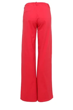 Outlet Black Colour Bcbox Canvas Stretch Pant 40443 Red