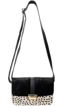 Hot Black Colour Bccamila Crossover Bag Dot Comb