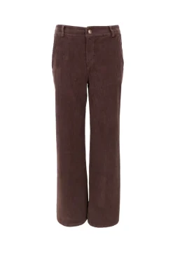 Outlet Black Colour Bccora Corduroy Box Pant 40676 Coffee