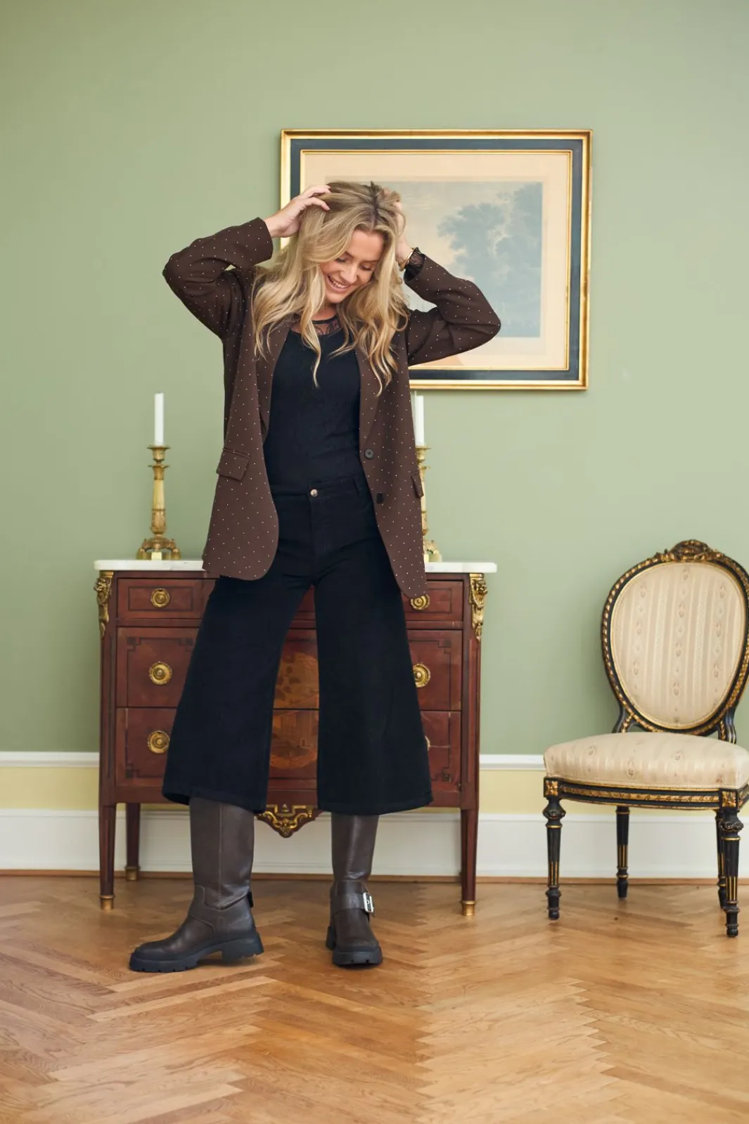 Best Black Colour Bccora Culotte Pant 41042 Black