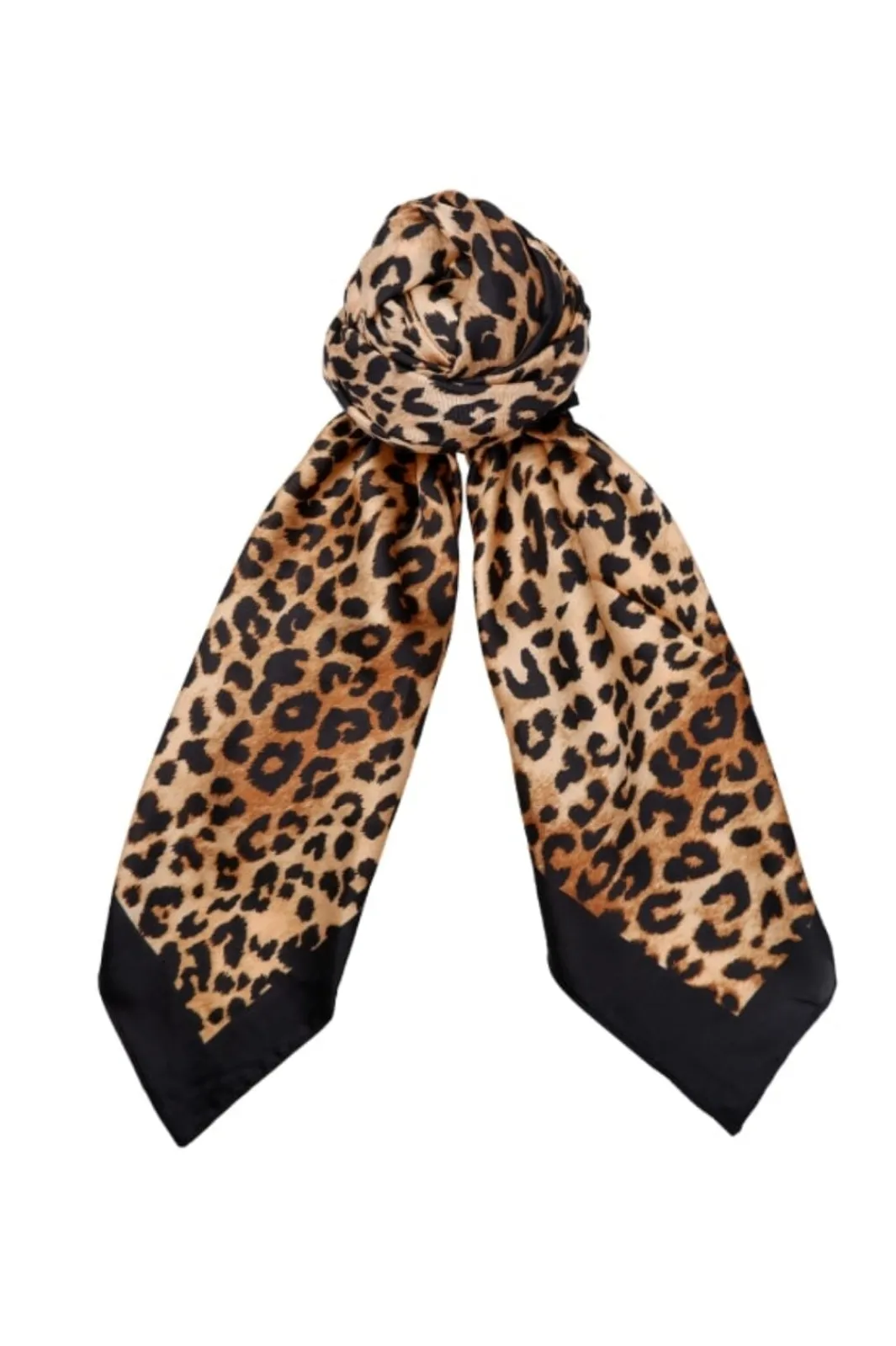 Online Black Colour Bcdalby Satin Scarf Leopard