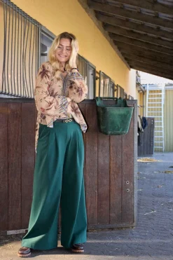 Best Black Colour Bcdavi Wideleg Pant 40974 Bottle Green