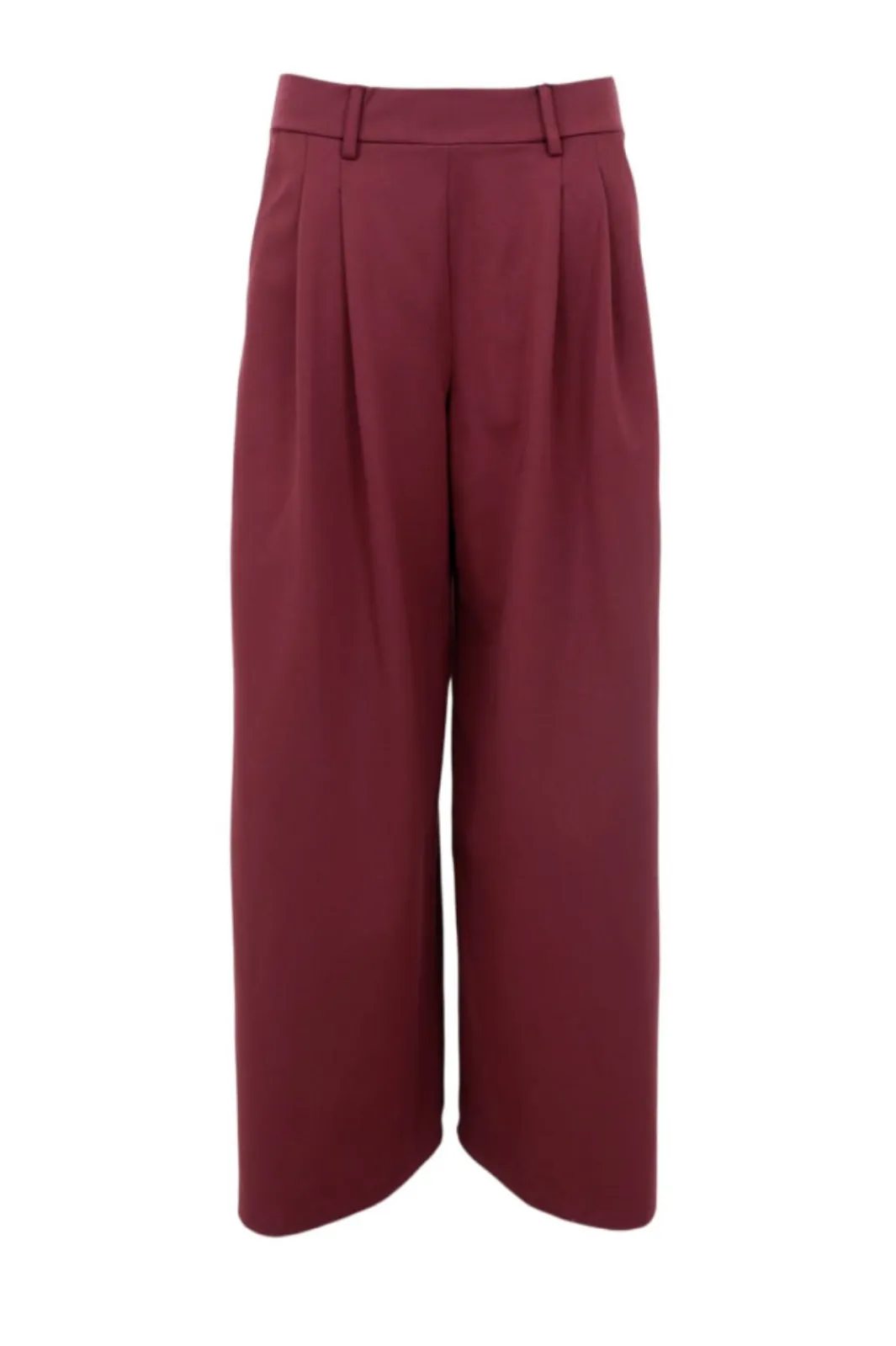 Clearance Black Colour Bcdavi Wideleg Pant 40974 Plum