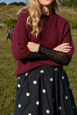 Outlet Black Colour Bcdell Knit Jumper 1162 Wine