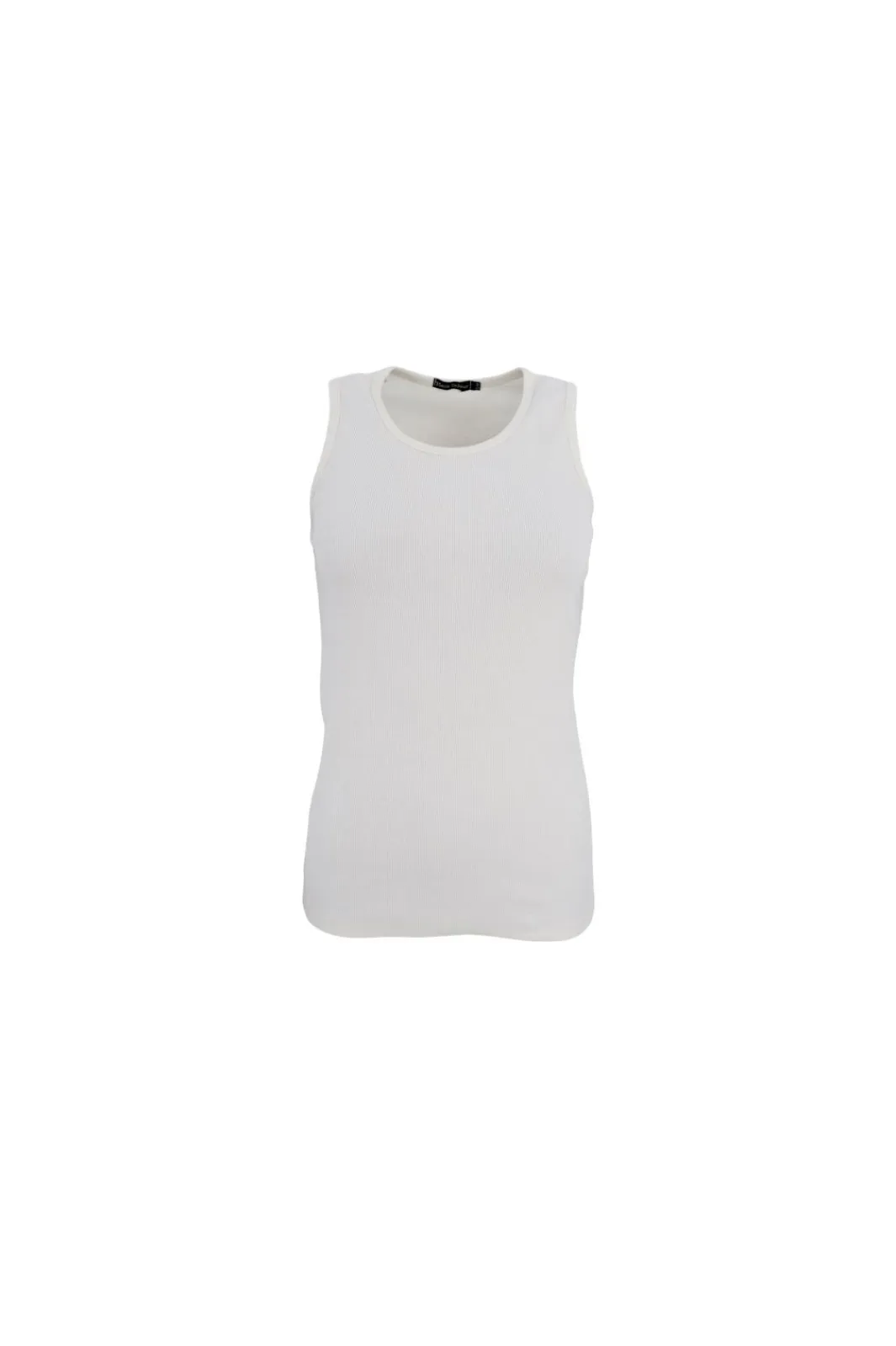 Best Black Colour Bcena Rib Tank Top Off White