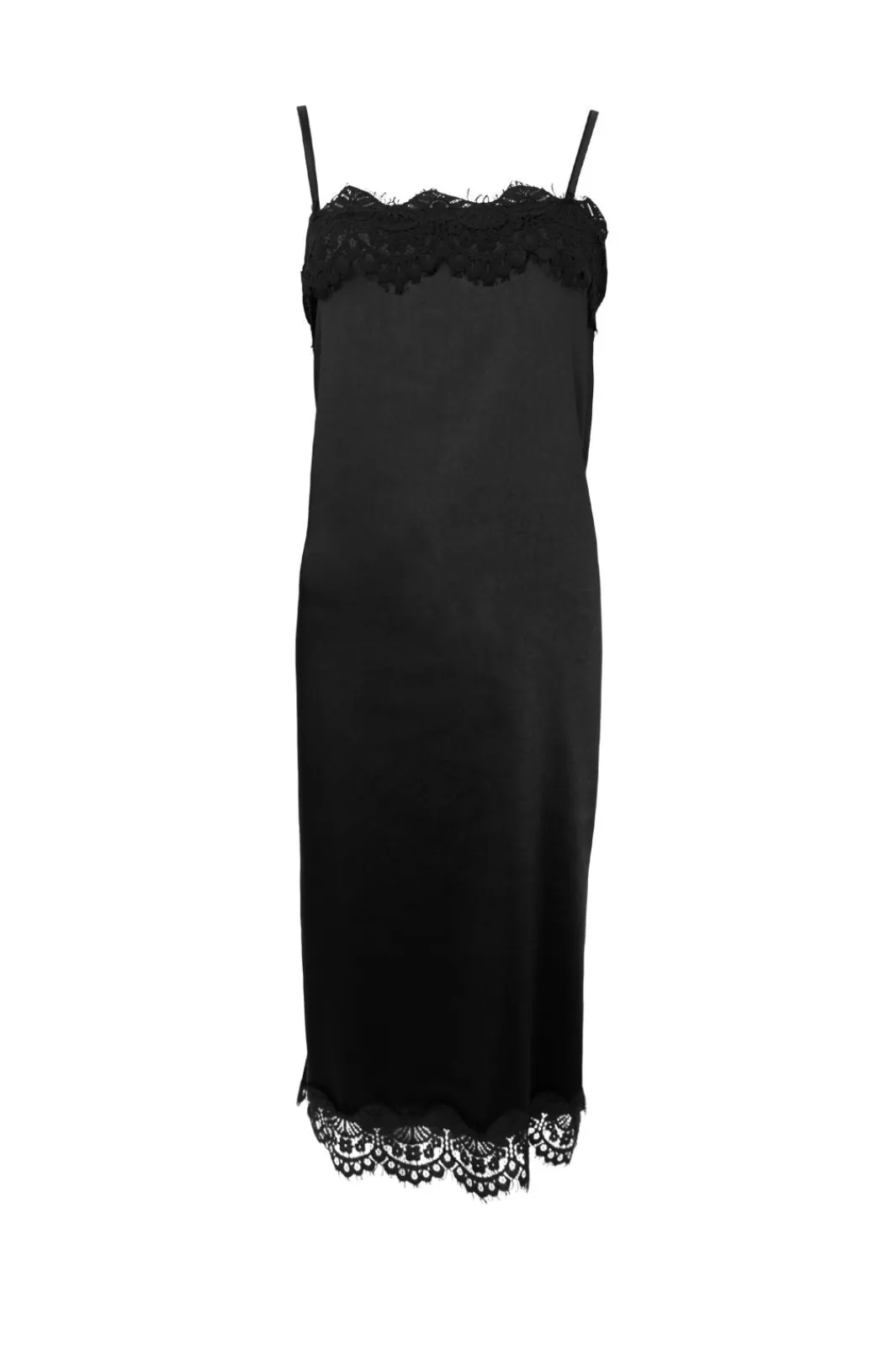 Best Black Colour Bcevie Lace Strap Dress 41047 Black