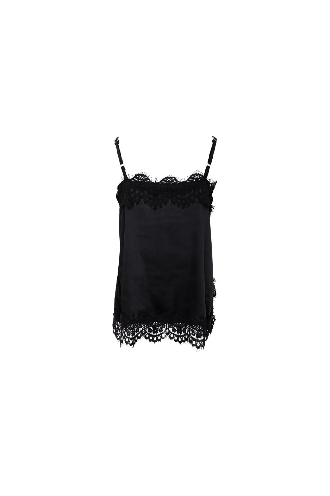 New Black Colour Bcevie Lace Strap Top 41046 Shirts