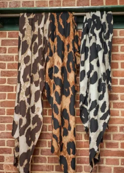 Sale Black Colour Bcfawn Leo Winter Scarf 208414 Creme