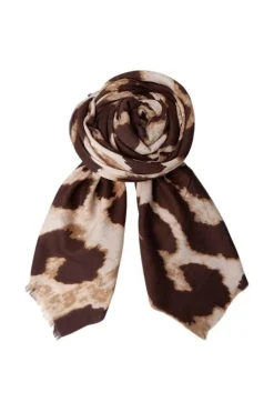 Outlet Black Colour Bcfawn Leo Winter Scarf 208414 Natural