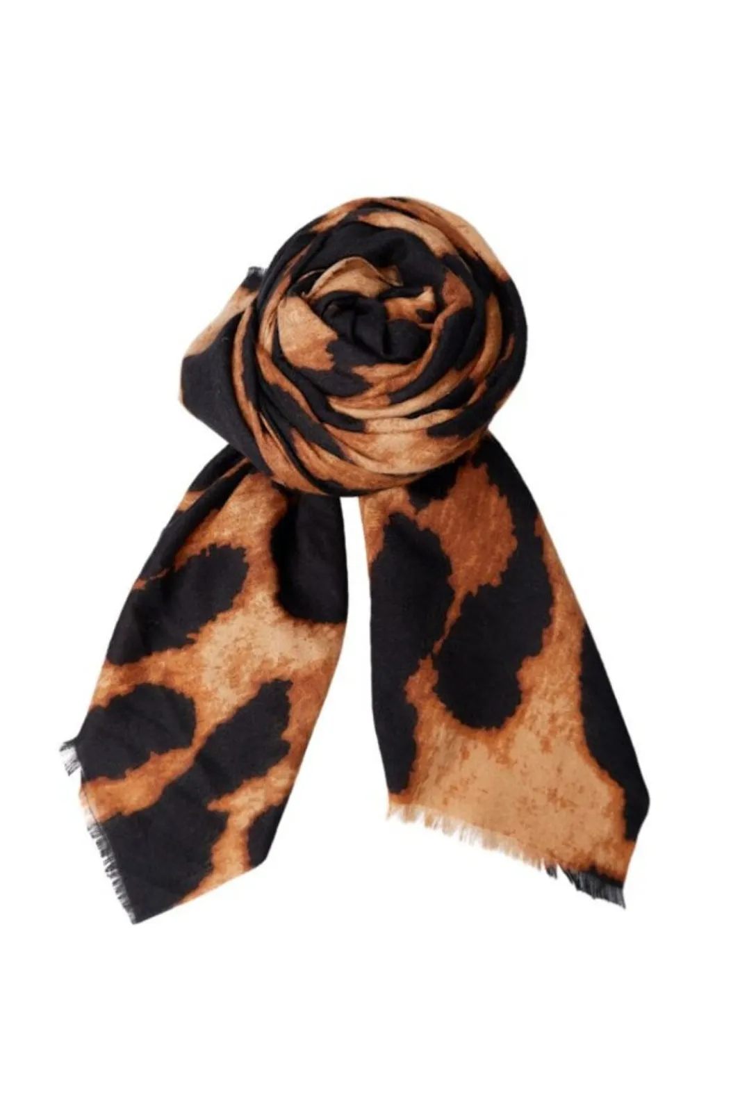 Outlet Black Colour Bcfawn Leo Winter Scarf 208414 Mocca