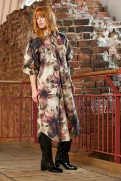 Sale Black Colour Bcfilora Dress 40904 Plum Flower